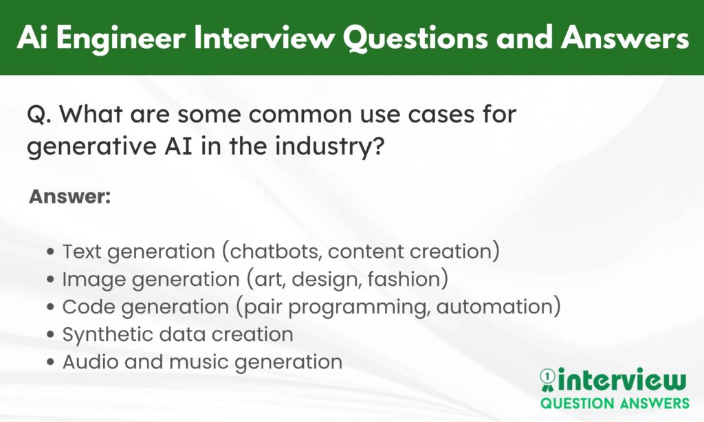 Ai Engineer Interview Questions Answers