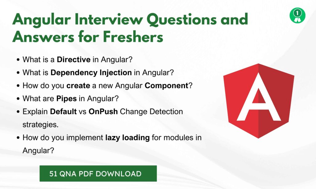 Angular Interview Questions Freshers