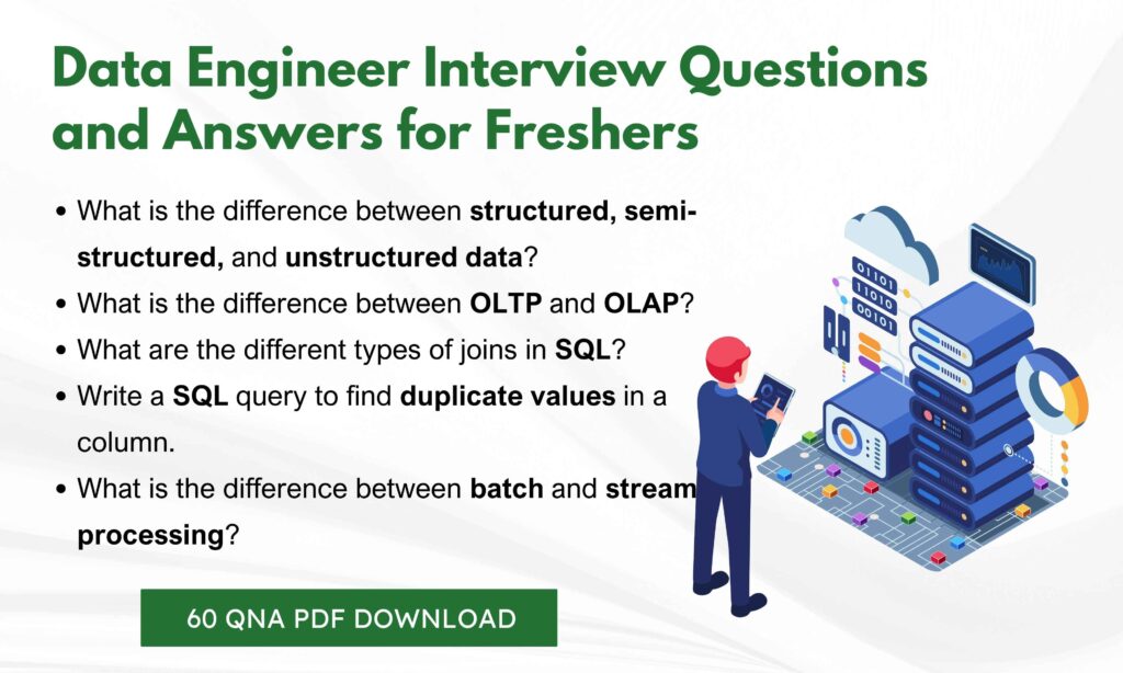 Data Engineer Interview Questions Freshers