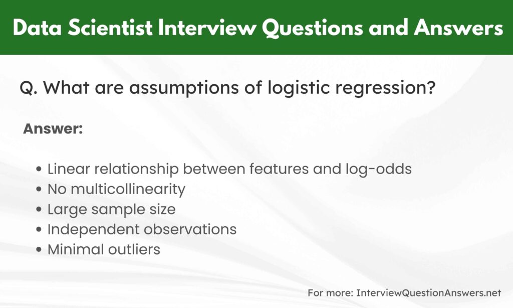 Data Scientist Interview Questions and Answers