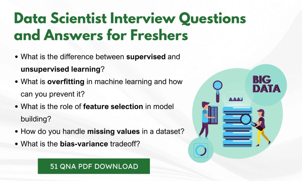 Data Scientist Interview Questions Freshers