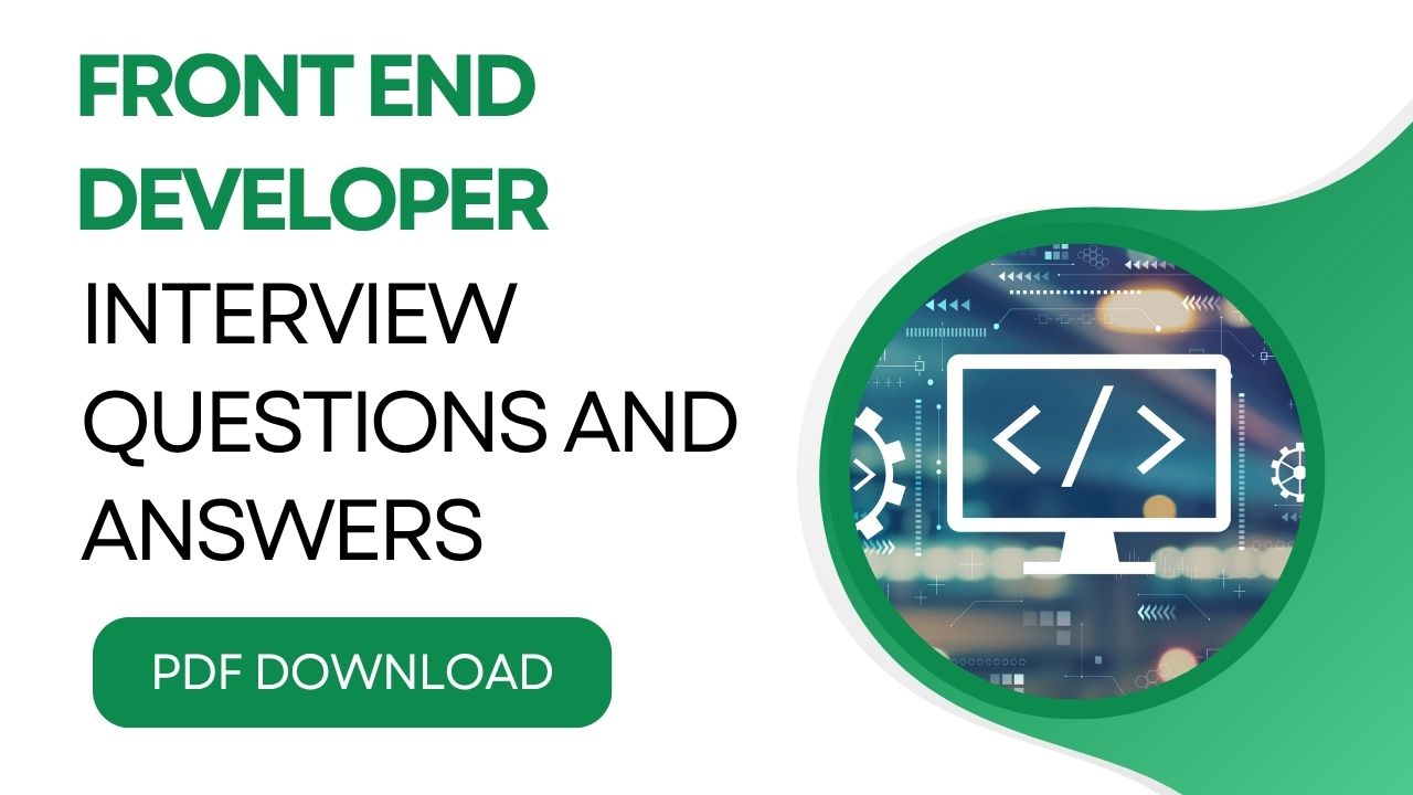 Front End Developer Interview Questions PDF