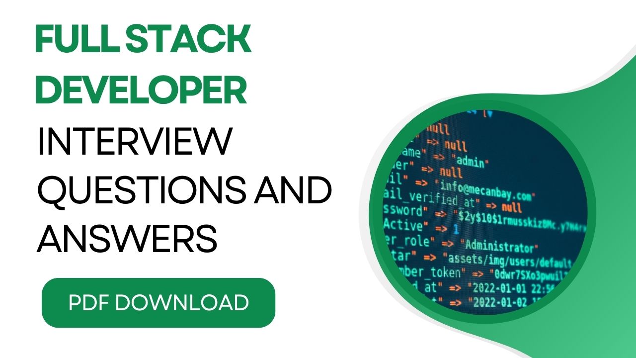 Full Stack Developer Interview Questions PDF