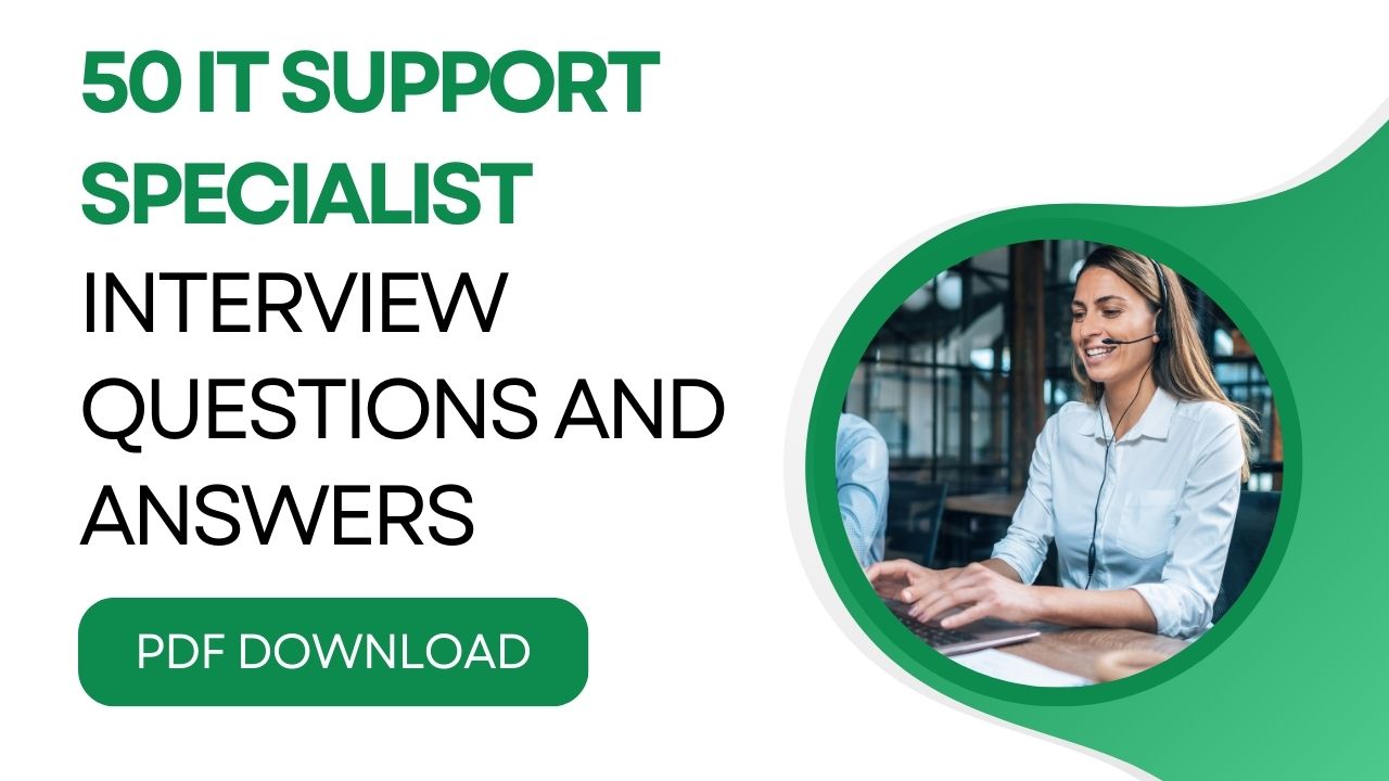 IT Support Specialist Interview Questions PDF
