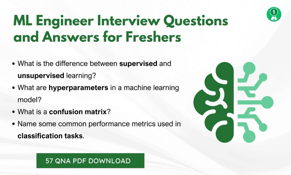 Machine Learning Engineer Interview Questions Freshers
