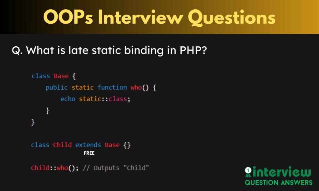 OOPs Interview Questions Answers