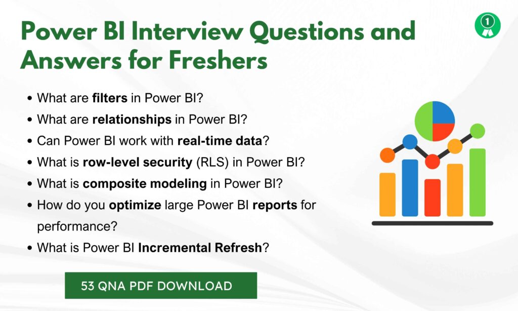 Power BI Interview Questions Freshers