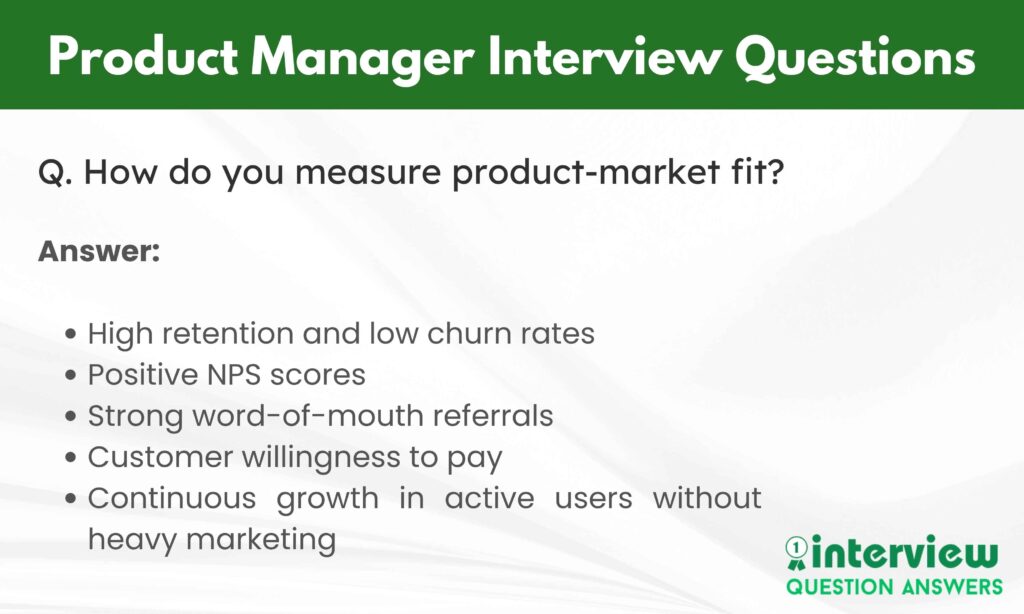 Product Manager Interview Questions Answers