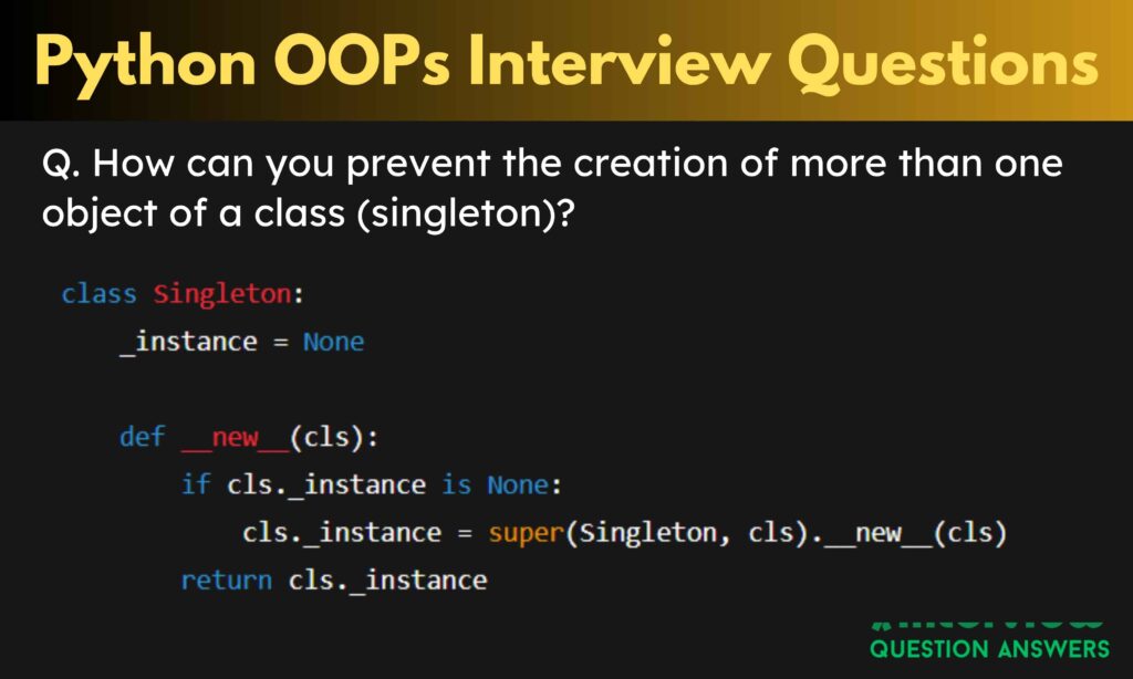 Python OOPs Interview Questions Answers