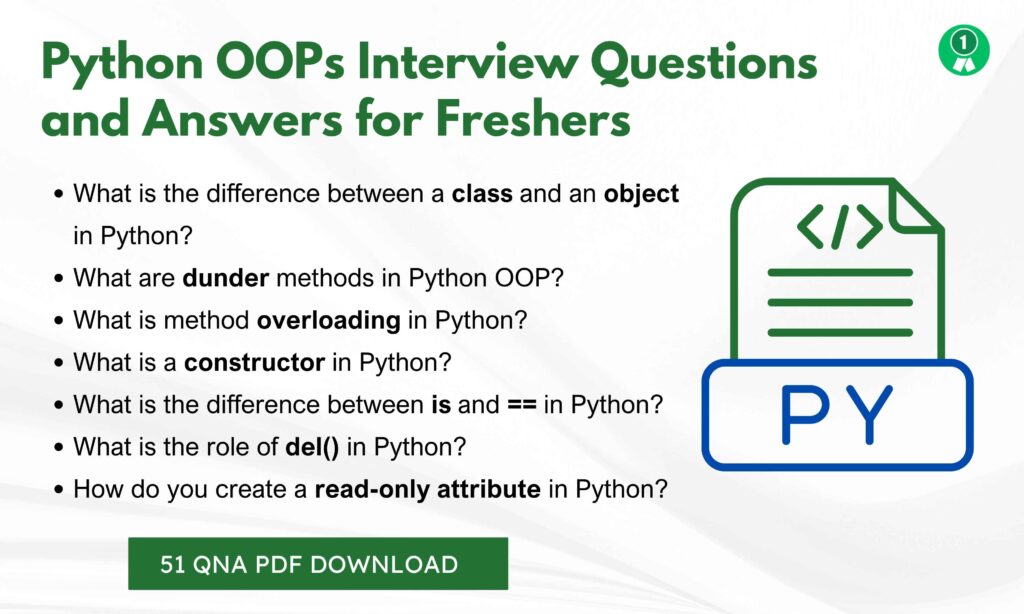 Python OOPs Interview Questions
