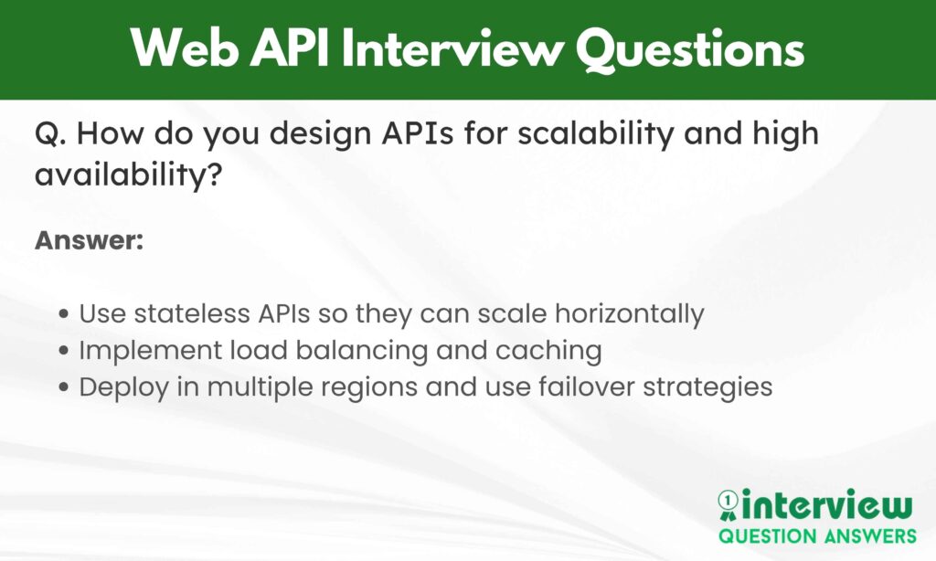 Web API Interview Questions Answers