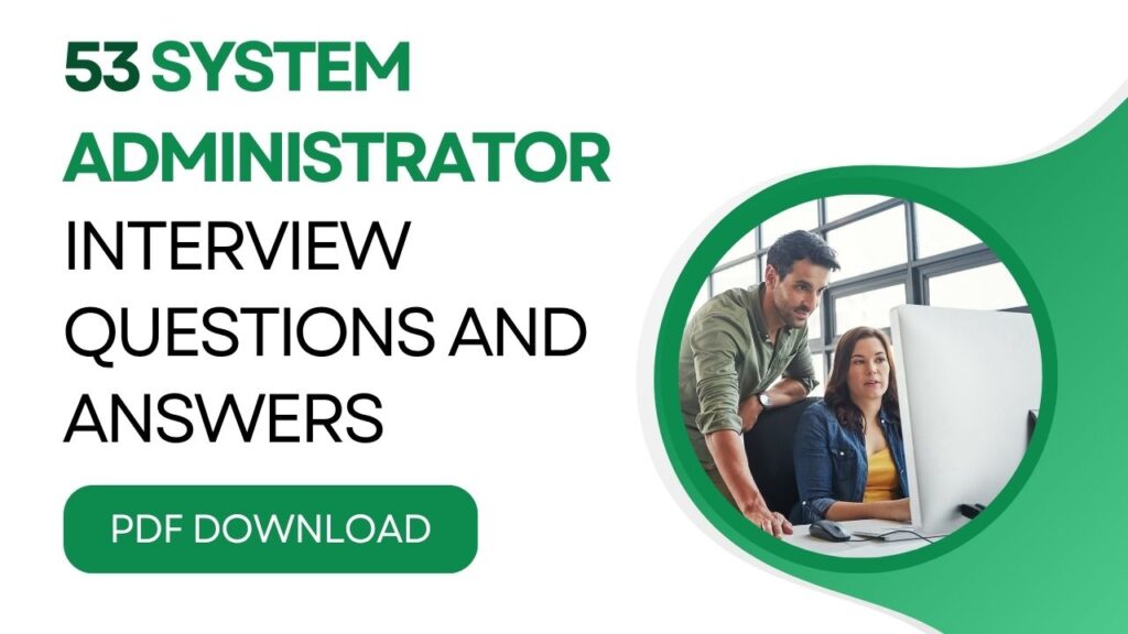 System Administrator Interview Questions PDF
