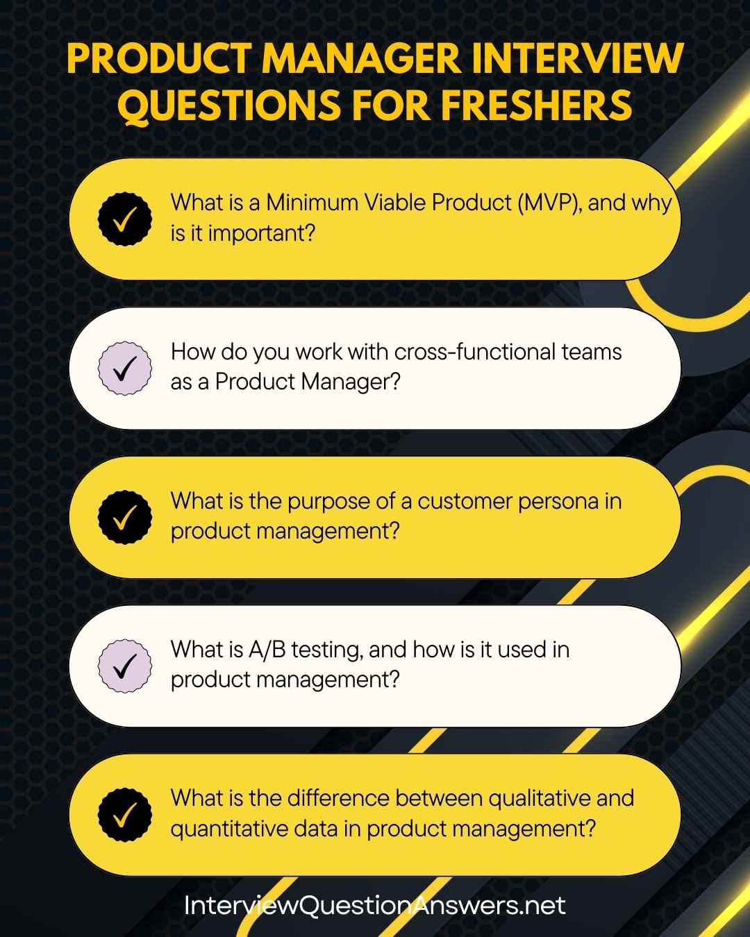 Common Product Manager Interview Questions for Freshers