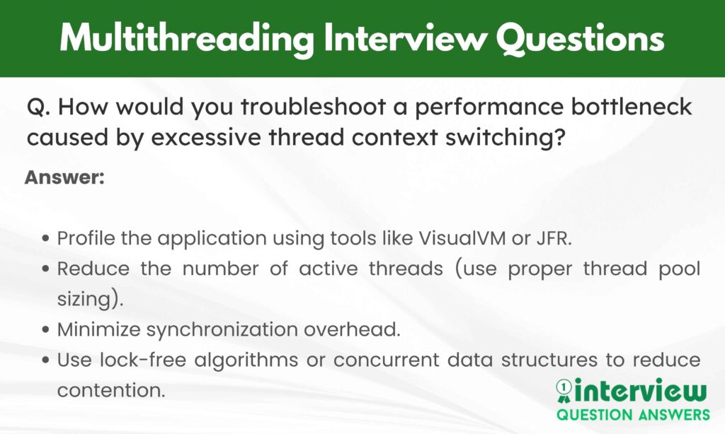 Multithreading Interview Questions Answers