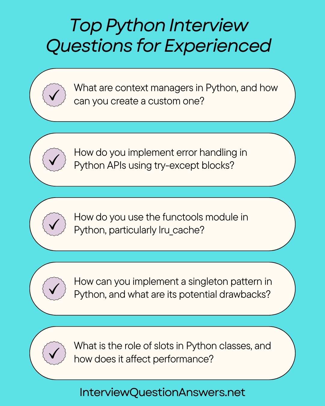Python Interview Questions Experienced