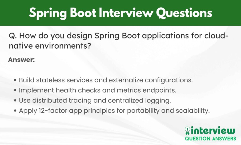 Spring Boot Interview Questions and Answers
